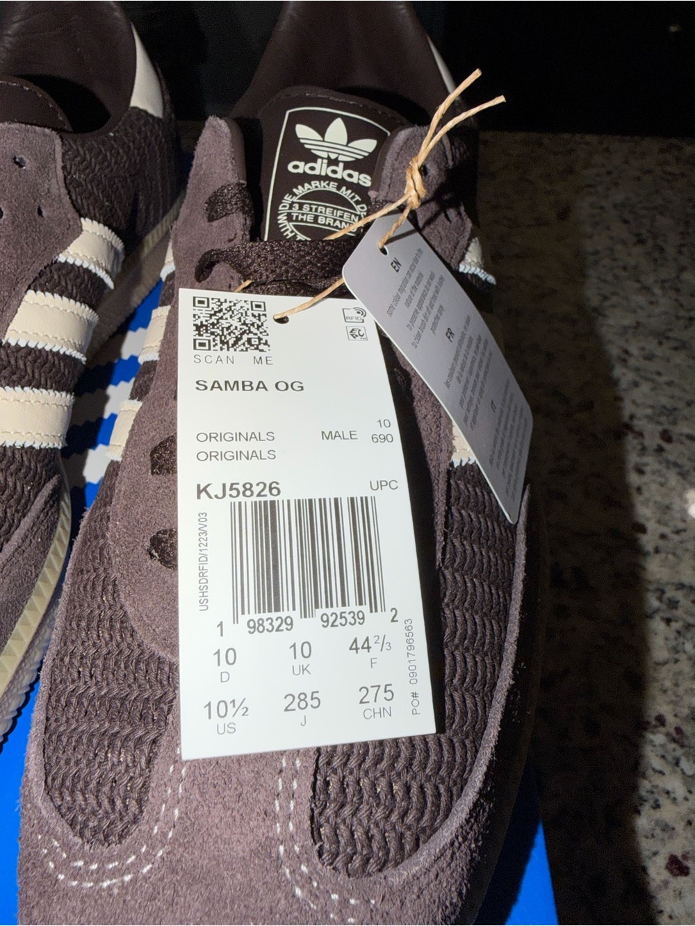 Size 10.5 Adidas Samba OG Brown SKU KJ5826 Brand New - Picture 5 of 12
